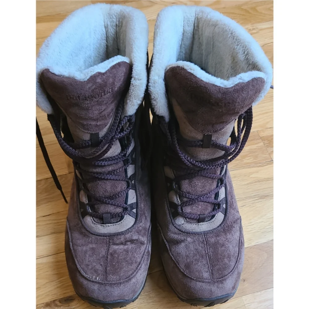 Patagonia - Lugano Lace High Waterproof Suede Boot Sz 9 Hiking Travel Camping